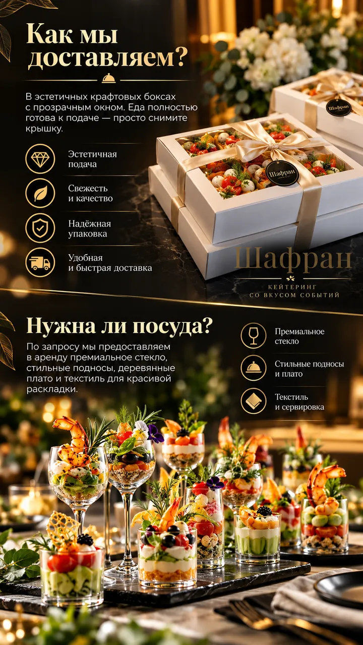 Крафтовые боксы с прозрачным окном из материалов ШАФРАН